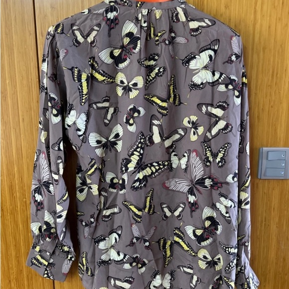 Vintage Gucci by Tom Ford Men’s Butterfly Motif Silk Shirt - Picture 4 of 4